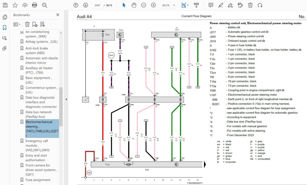 2021 a4 wiring