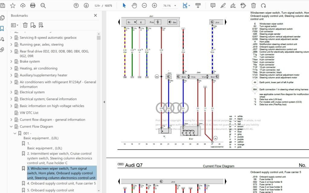 2023 q7 wiring