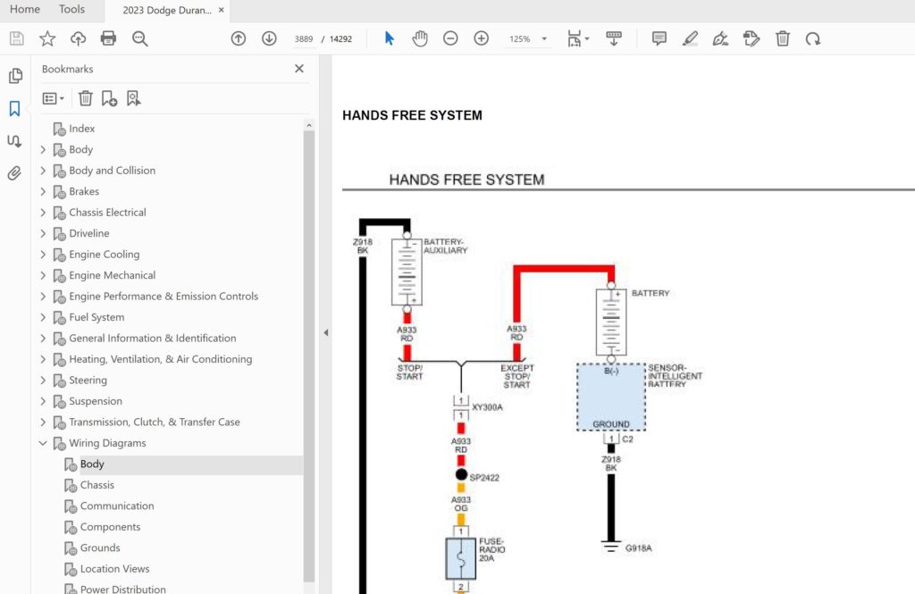 2024 durango wiring