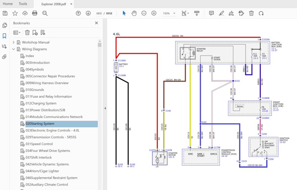 explorer 2008 wiring