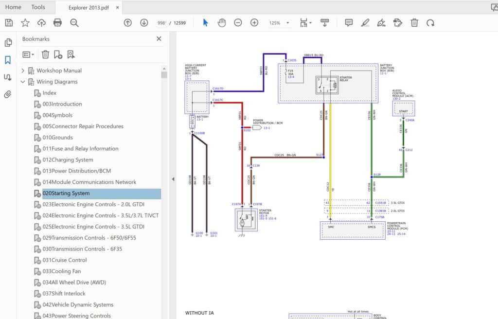 explorer 2013 wiring