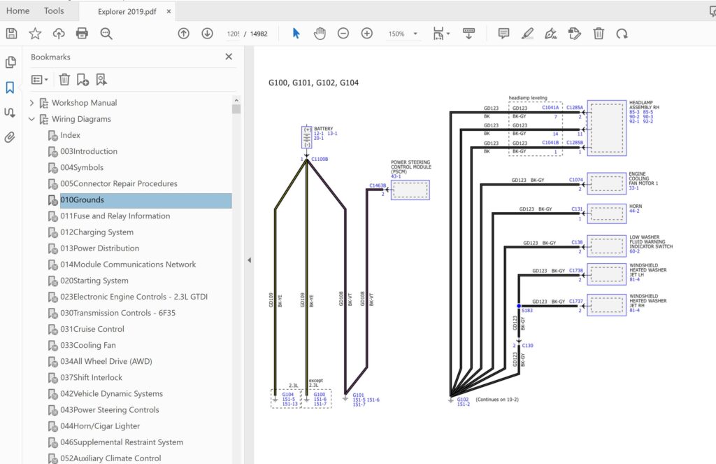 explorer 2019 wiring